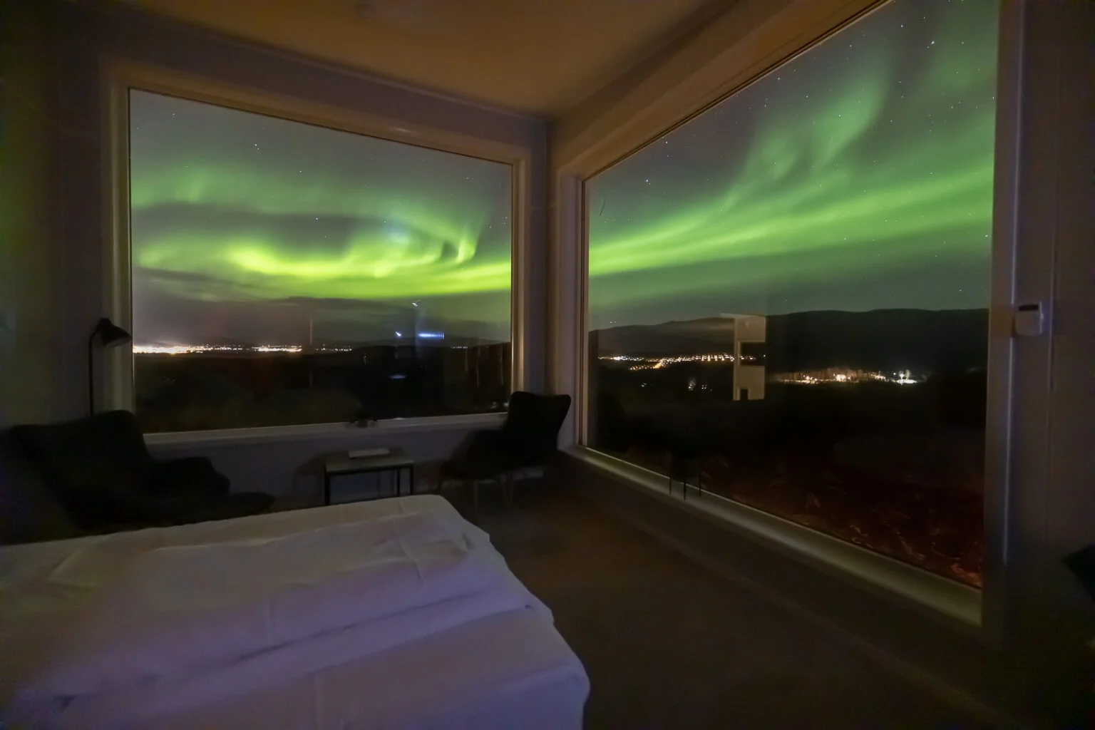 Panoramic accommodation at Aurora Borealis Observatory